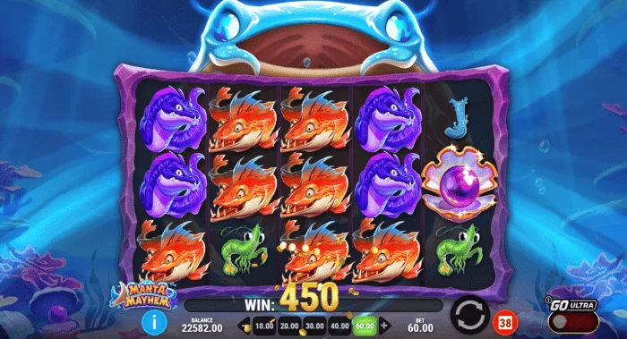 Manta Mayhem - kombinasi kemenangan dalam game dasar